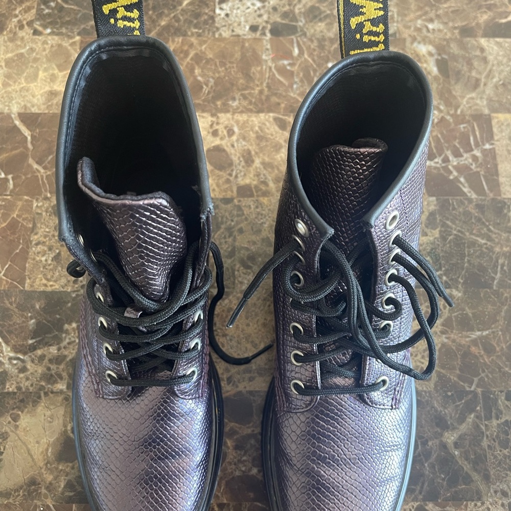 Dr. Martens Purple Combat Boots